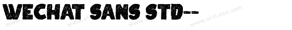WeChat Sans Std-字体转换